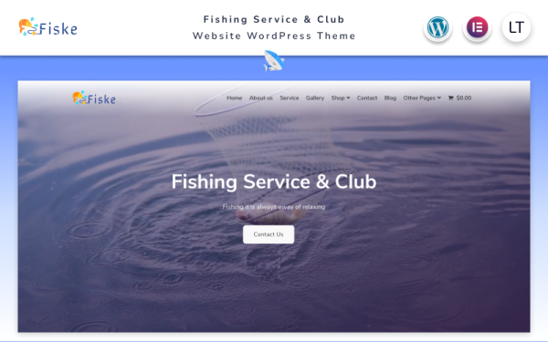 Fiske - Fishing Service and Club Elementor WordPress Theme - Image 1