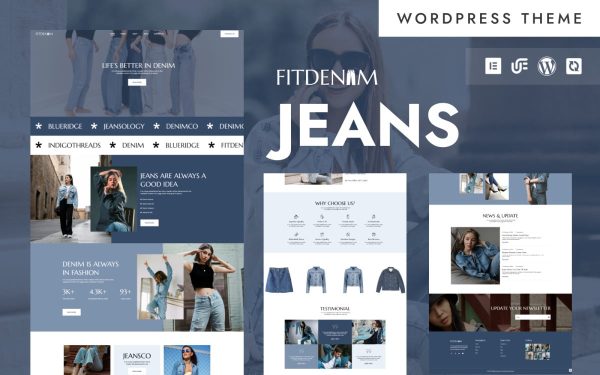 FitDenim - Jeans & Fashion Store WordPress Elementor Theme - Image 1