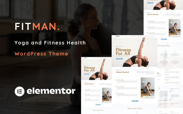 Fitman - Yoga and Fitness Health One Page WordPress Theme - Image 1