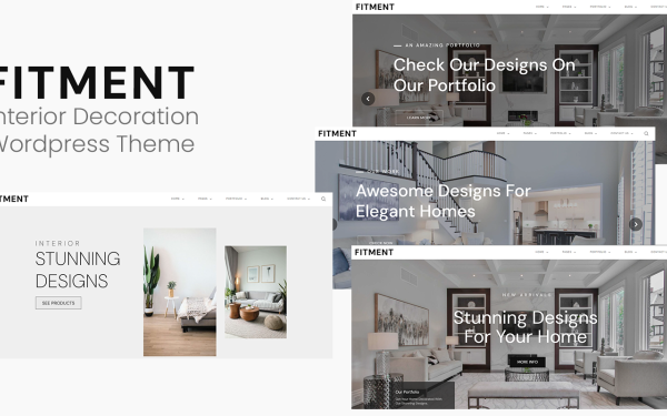 Fitment - Interior Decoration Wordpress Theme - Image 1