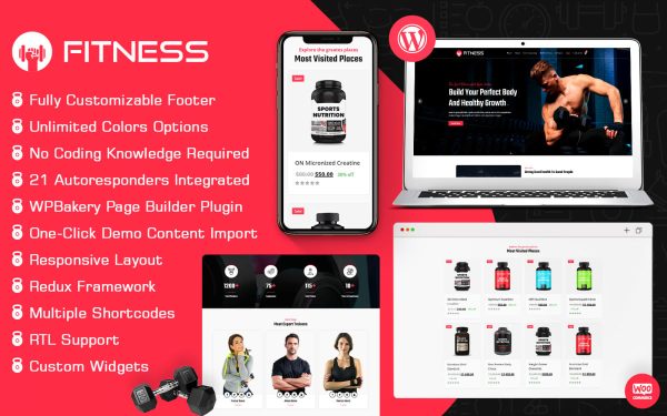 FitX - Gym & Fitness WordPress Theme - Image 1