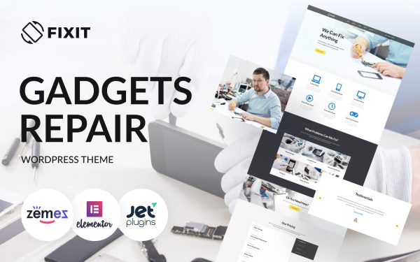 Fixit - Gadgets Repair Multipurpose Modern WordPress Elementor Theme - Image 1