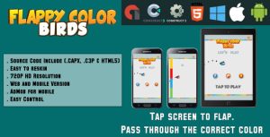 Flappy color birds html5 game web mobile admob capx c3p and html5 .jpg