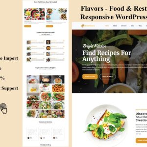Flavors - Food & Restaurants Responsive WordPress Theme
