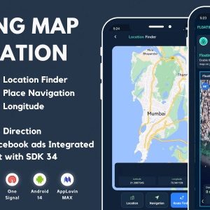 Floating Map Navigation with AdMob Ads Android