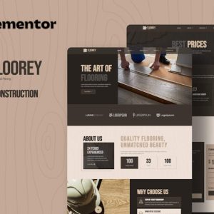 Floorey - Flooring Construction Elementor Template Kit