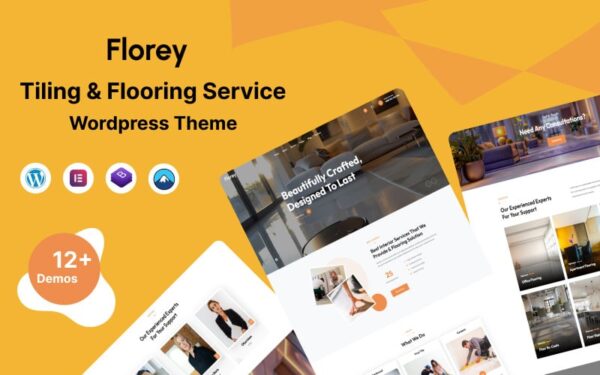 Florey - Tiling & Flooring Services WordPress Theme - Image 1