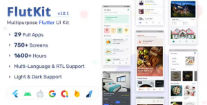 Flutkit flutter figma ui kit codermarket.png