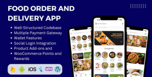 Flutter food delivery app for woocommerce codermarket.png