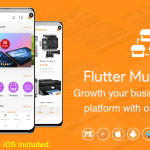 Flutter Multi-Store ( Ecommerce Mobile App for iOS & Android with same backend ) 1.9