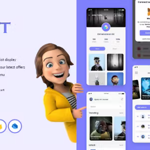 Flutter NFT Market place ui kit 2.10 support
