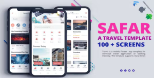 Flutter travel app template with null safety codermarket.png