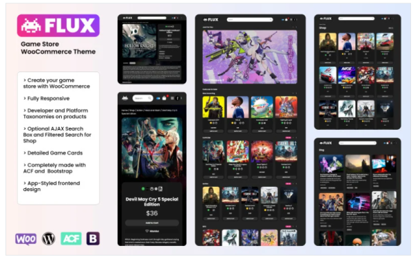 FLUX - Game Store WooCommerce Theme - Image 1