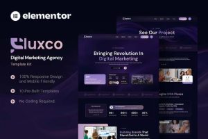 Fluxco digital marketing agency elementor template kit v10 gplpixel.jpg