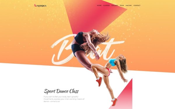 Flydance - Dance Classes WordPress Elementor Theme - Image 1