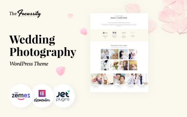 Focussity - Wedding Photography WordPress Theme - Image 1
