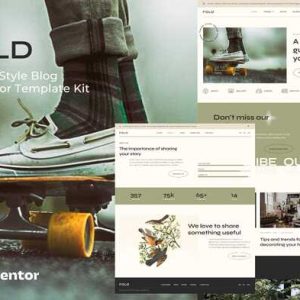 Fold - Vintage Style Blog Elementor Template Kit