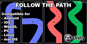 Follow the path unity mobile game with admob android ios codermarket.png