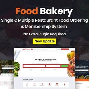 FoodBakery - Food Delivery Restaurant Directory WordPress Theme
