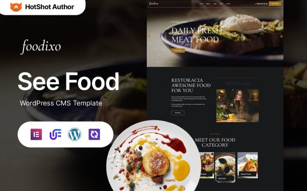 Foodixo - Sea Food Restaurant Elementor Wordpress Theme - Image 1
