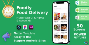 Foodly app android ios figma xd ui kit flutter food delivery .png