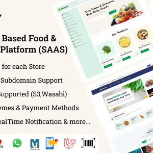 FOODSIFY - Multitenancy Based Food Grocery & E-commerce Builder Platform (SAAS)