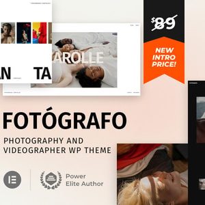 Fotógrafo - Photography Videographer WordPress Theme