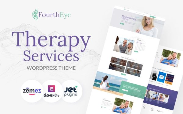 FourthEye - Therapy Services Multipurpose Classic WordPress Elementor Theme - Image 1