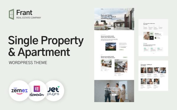 Frant - Single Property & Apartment WordPress Theme - Image 1