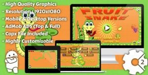 Fruit snake html5 game mobile version admob construct 3 construct 2.jpg