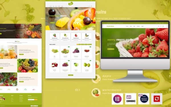 Fruits Store - The Elementor Fruits WordPress theme - Image 1