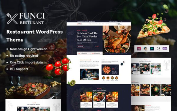 Funci - Restaurant WordPress Theme - Image 1