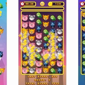 Funny Faces Match3 - HTML5 Game + Android + AdMob (Construct 3 | Construct 2 | Capx)