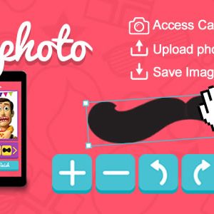 Funphoto (Stickers App) HTML5 Canvas