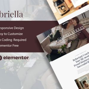 Gabriella - Motivator & Business Coach Elementor Template Kit