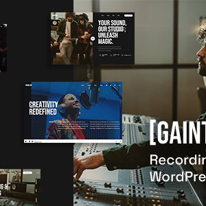 Gaintab - Music Recording Studio WordPress Theme