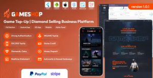 Gameshop game top up diamond and coin selling business platform .jpg