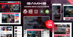 Gamxo wordpress gaming news blog theme v201 gplpixel.png