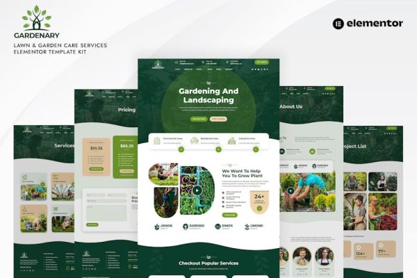 Gardenary - Lawn Garden Care Services Elementor Template Kit - Image 1
