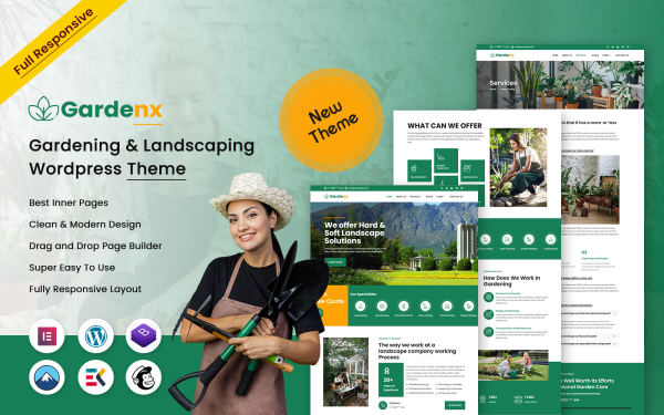 Gardenx - Multipurpose Gardening & Landscaping WordPress Theme - Image 1