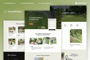 Gardenza gardening landscaping elementor pro template kit v10 gplpixel.jpg