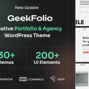 Geekfolio - Elementor Creative Portfolio & Agency WordPress Theme