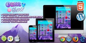 Gems glow html5 puzzle game gplpixel.jpg
