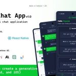 GenAI Chat (React Native CLI -latest) | Ultimate generative AI Chat application Template