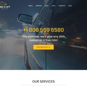 Give Me A Lift - Transportation & Taxi Services WordPress Theme