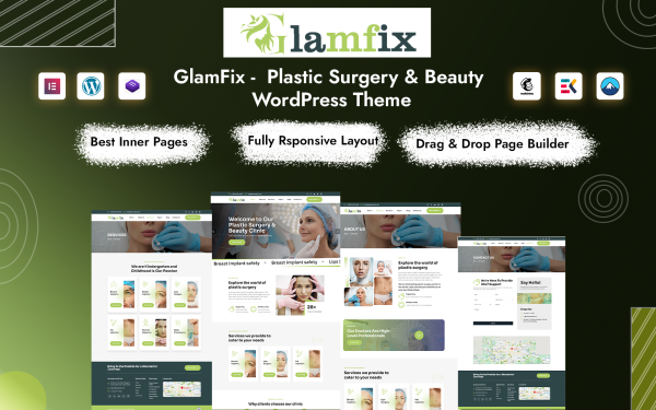 GlamFix - Plastic Surgery & Beauty WordPress Theme - Image 1