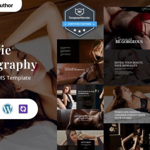 Glemor - Lingerie Modern photography WordPress Elementor Theme