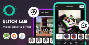 Glitch lab video editor effects with admob ads codermarket.png