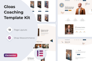 Gloas life coach online courses elementor template kit gplpixel.png