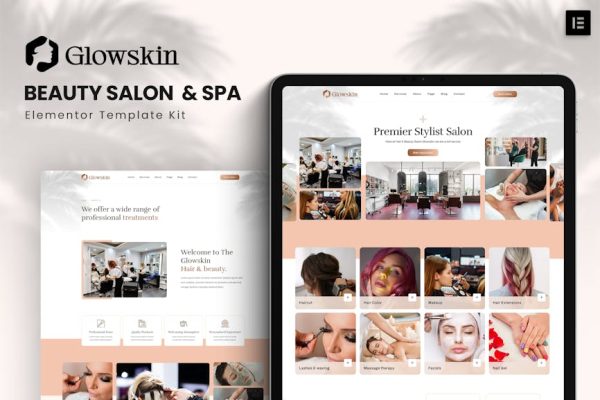Glowskin - Beauty Salon & Spa Elementor Template Kit - Image 1
